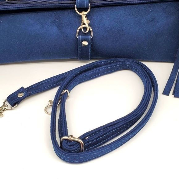 Suede Sheep Wool Handbag - Picture 4 of 14